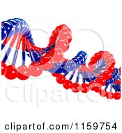 Clipart Of A 3d Red And Blue Double Helix Dna Strand Royalty Free CGI Illustration by MacX