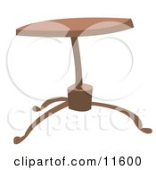 Poster, Art Print Of Round Wooden Coffee Table