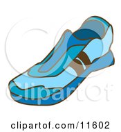 Poster, Art Print Of Blue Slip On Tennis Shoes