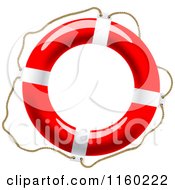 Poster, Art Print Of Life Buoy With A Rope