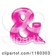 Poster, Art Print Of 3d Pink Jelly Ampersand And Symbol