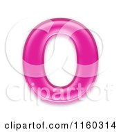 3d Pink Jelly Capital Alphabet Letter O