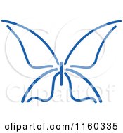 Simple Navy Blue Butterfly