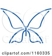 Poster, Art Print Of Simple Navy Blue Butterfly