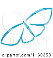 Poster, Art Print Of Simple Blue Butterfly