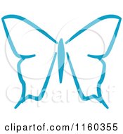 Poster, Art Print Of Simple Blue Butterfly Version 3