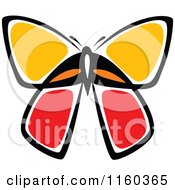 Poster, Art Print Of Red And Orange Butterfly