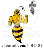 Poster, Art Print Of Wasps Flexing