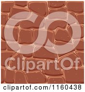 Clipart Of A Brown Seamless Stone Background Royalty Free Vector Illustration