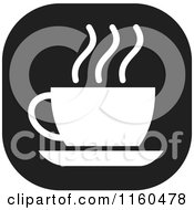 Poster, Art Print Of Black And White Coffee Or Tea Icon
