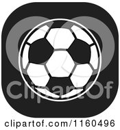 Poster, Art Print Of Black And White Soccer Ball Icon