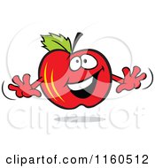 Poster, Art Print Of Happy Red Apple Mascot