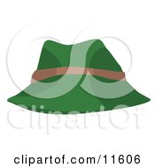 Green And Tan Hat Clipart Picture by AtStockIllustration