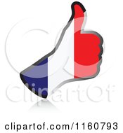 Poster, Art Print Of Flag Of France Thumb Up Hand