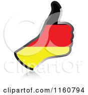 Poster, Art Print Of Flag Of Germany Thumb Up Hand