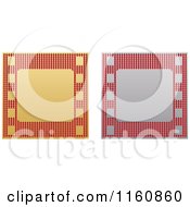 Clipart Of Gold And Silver Film Strip Icons Royalty Free Vector Illustration
