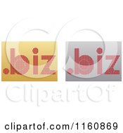Gold And Silver Dot Biz Icons