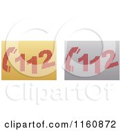 Clipart Of Gold And Silver 112 Icons Royalty Free Vector Illustration
