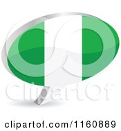 3d Nigeria Flag Chat Balloon