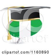 3d Graduation Nigeria Flag Chat Balloon