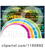 Poster, Art Print Of Money Word Collage Background With Arches And Copyspace