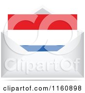 Netherlands Flag Letter In An Envelope