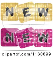 Poster, Art Print Of Gold And Pink New Mosaic Designs