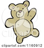 Cartoon Of A Brown Teddy Bear Royalty Free Vector Illustration