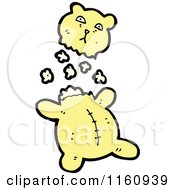 Poster, Art Print Of Ripped Yellow Teddy Bear And Stuffing