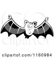Poster, Art Print Of Black And White Surprised Vampire Bat