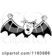 Poster, Art Print Of Black And White Scared Vampire Bat