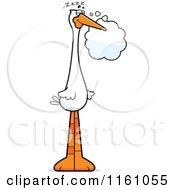 Poster, Art Print Of Dreaming Stork Mascot