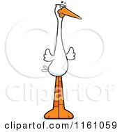 Cartoon Of A Mad Stork Mascot Royalty Free Vector Clipart by Cory Thoman