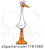 Poster, Art Print Of Amorous Stork Mascot