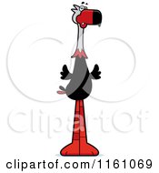 Cartoon Of A Mad Terror Bird Mascot Royalty Free Vector Clipart