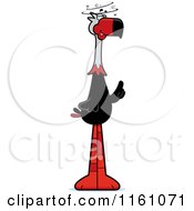 Cartoon Of A Drunk Terror Bird Mascot Royalty Free Vector Clipart