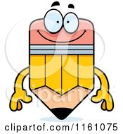 Cartoon Of A Happy Pencil Mascot Royalty Free Vector Clipart