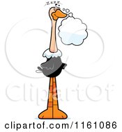 Poster, Art Print Of Dreaming Ostrich Mascot