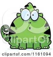 Poster, Art Print Of Surprised Chameleon Lizard Mascot