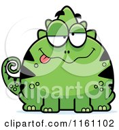 Poster, Art Print Of Drunk Chameleon Lizard Mascot