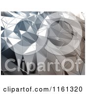 Poster, Art Print Of 3d Abstract Silver Metal Background