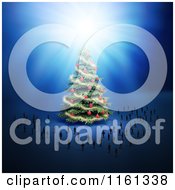 Poster, Art Print Of 3d Giant Christmas Tree Surrouned By Tiny People