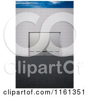 Poster, Art Print Of 3d Cargo Delivery Gate With The Door Down And A Patch Of Sky