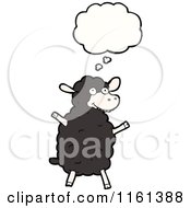 Poster, Art Print Of Thinking Black Sheep
