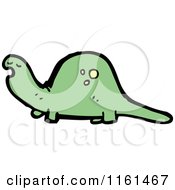 Poster, Art Print Of Green Apatosaurus Dinosaur