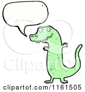 Poster, Art Print Of Talking Green Tyrannosaurus Rex