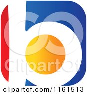 Clipart Of An Abstract Letter B Version 2 Royalty Free Vector Illustration