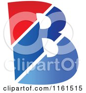 Clipart Of An Abstract Letter B Version 4 Royalty Free Vector Illustration