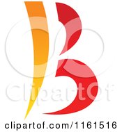 Clipart Of An Abstract Letter B Version 5 Royalty Free Vector Illustration