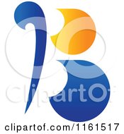 Clipart Of An Abstract Letter B Version 6 Royalty Free Vector Illustration